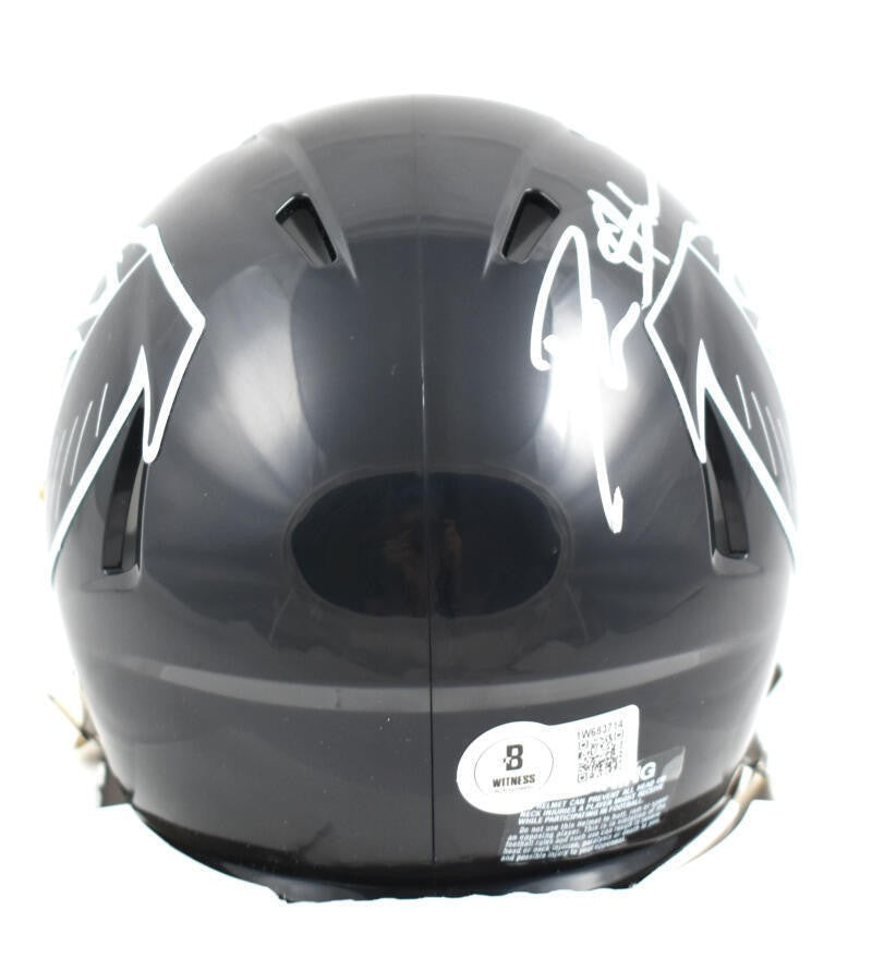 Deion Sanders Signed Atlanta Falcons Throwback Speed Mini Helmet