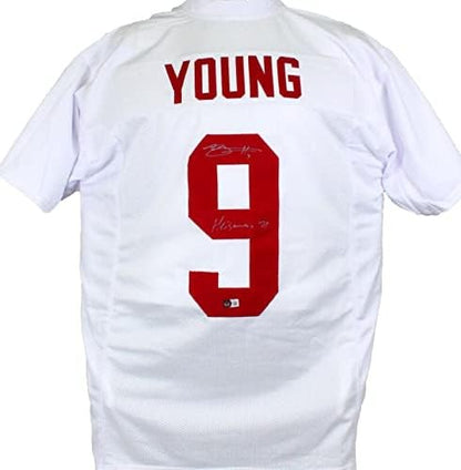 Bryce Young Autographed White Custom Football Jersey - Heisman '21