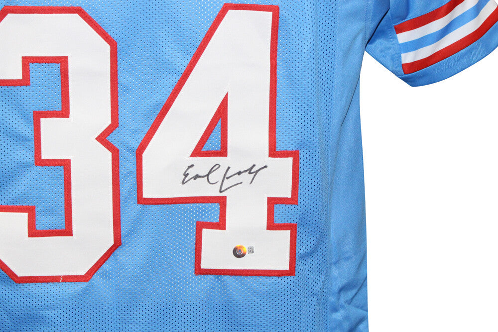 Earl Campbell Autographed Houston Oilers Style Custom Jersey