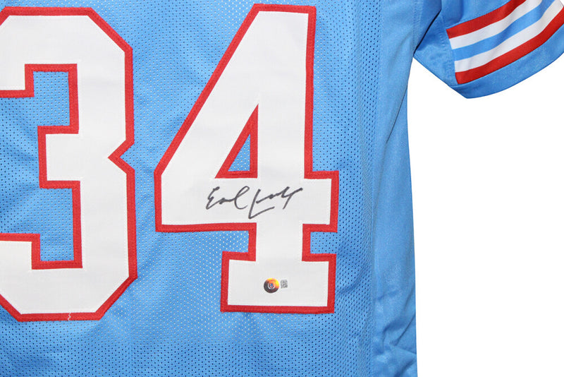 Earl Campbell Autographed Houston Oilers Style Custom Jersey