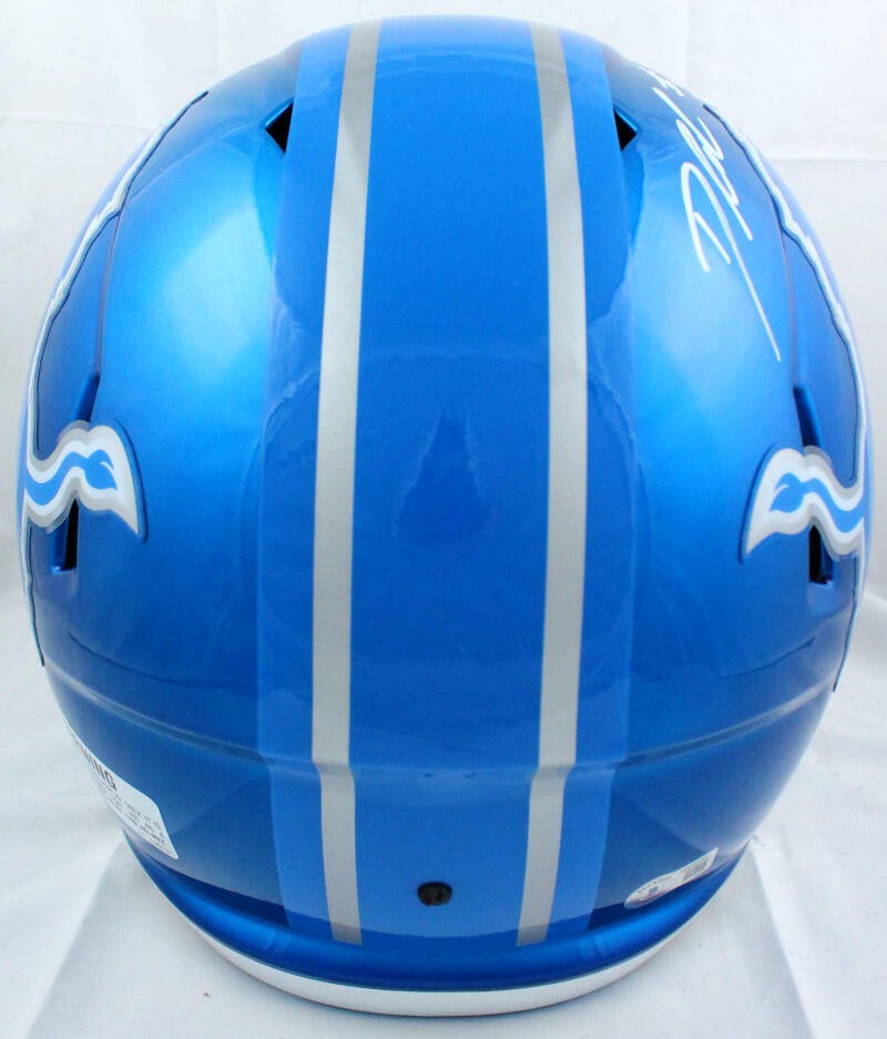D'Andre Swift Signed Detroit Lions Full Size Flash Speed Helmet
