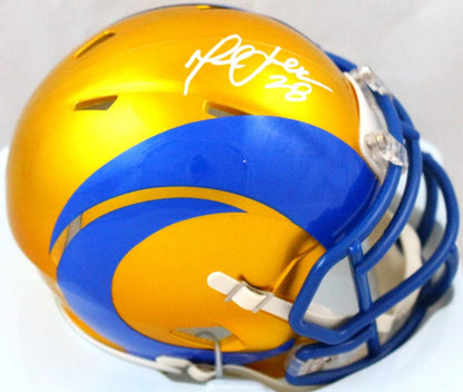 Marshall Faulk Autographed St. Louis Rams Flash Speed Mini Helmet