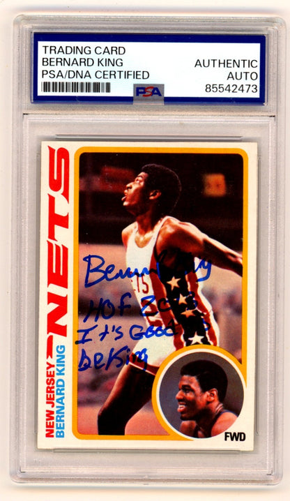 Bernard King Signed 1978-79 Topps Rookie Card #75 (PSA DNA)