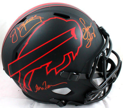 Jim Kelly, Andre Reed & Thurman Thomas Signed Buffalo Bills Eclipse Helmet