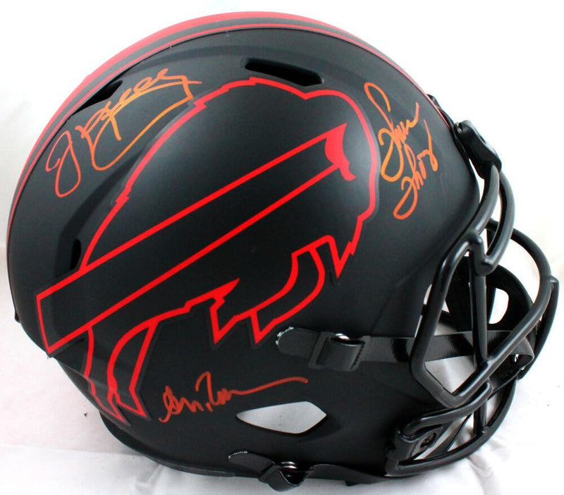 Jim Kelly, Andre Reed & Thurman Thomas Signed Buffalo Bills Eclipse Helmet