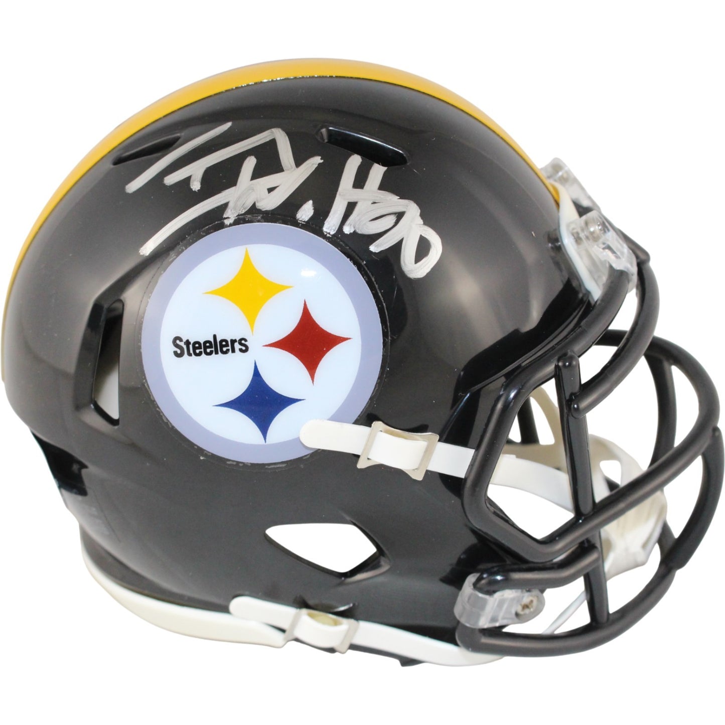 TJ Watt Pittsburgh Steelers Autographed Mini Helmet (Beckett Witnessed)