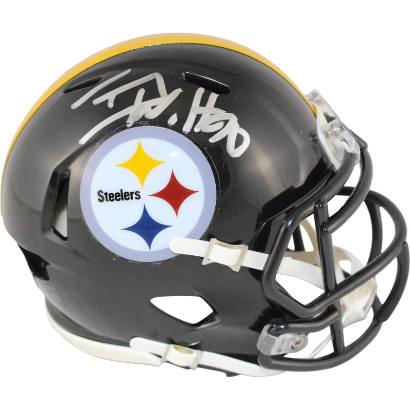 TJ Watt Pittsburgh Steelers Autographed Mini Helmet (Beckett Witnessed)