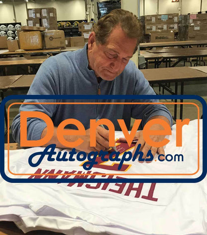 Joe Theismann Signed Washington White Custom Football Jersey - Beckett COA