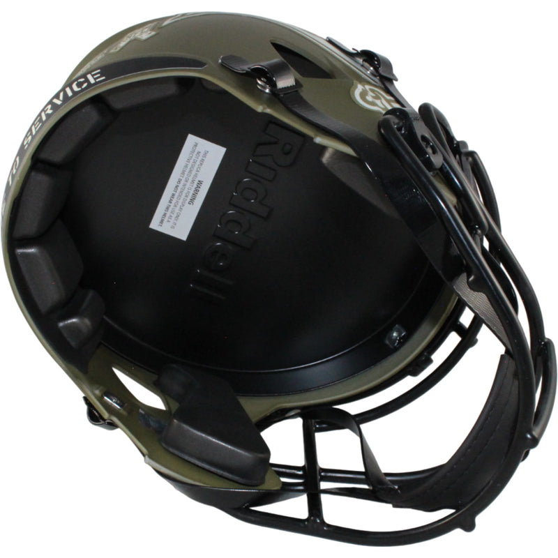 Mike Alstott Signed Tampa Bay Buccaneers Full Size STS Helmet Inscribed