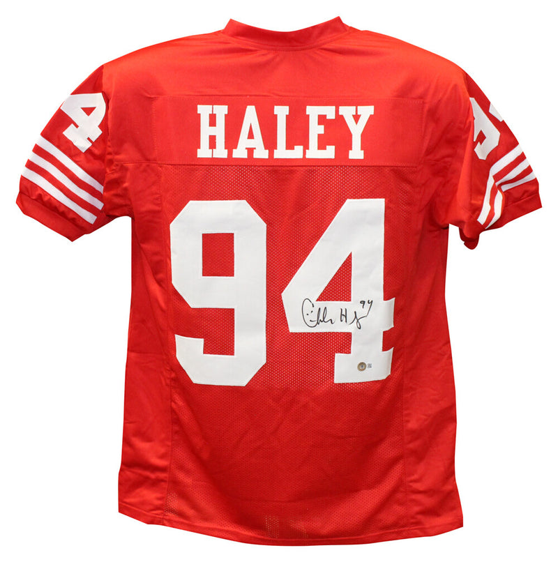 Charles Haley Signed San Francisco 49ers Pro Style Jersey BAS
