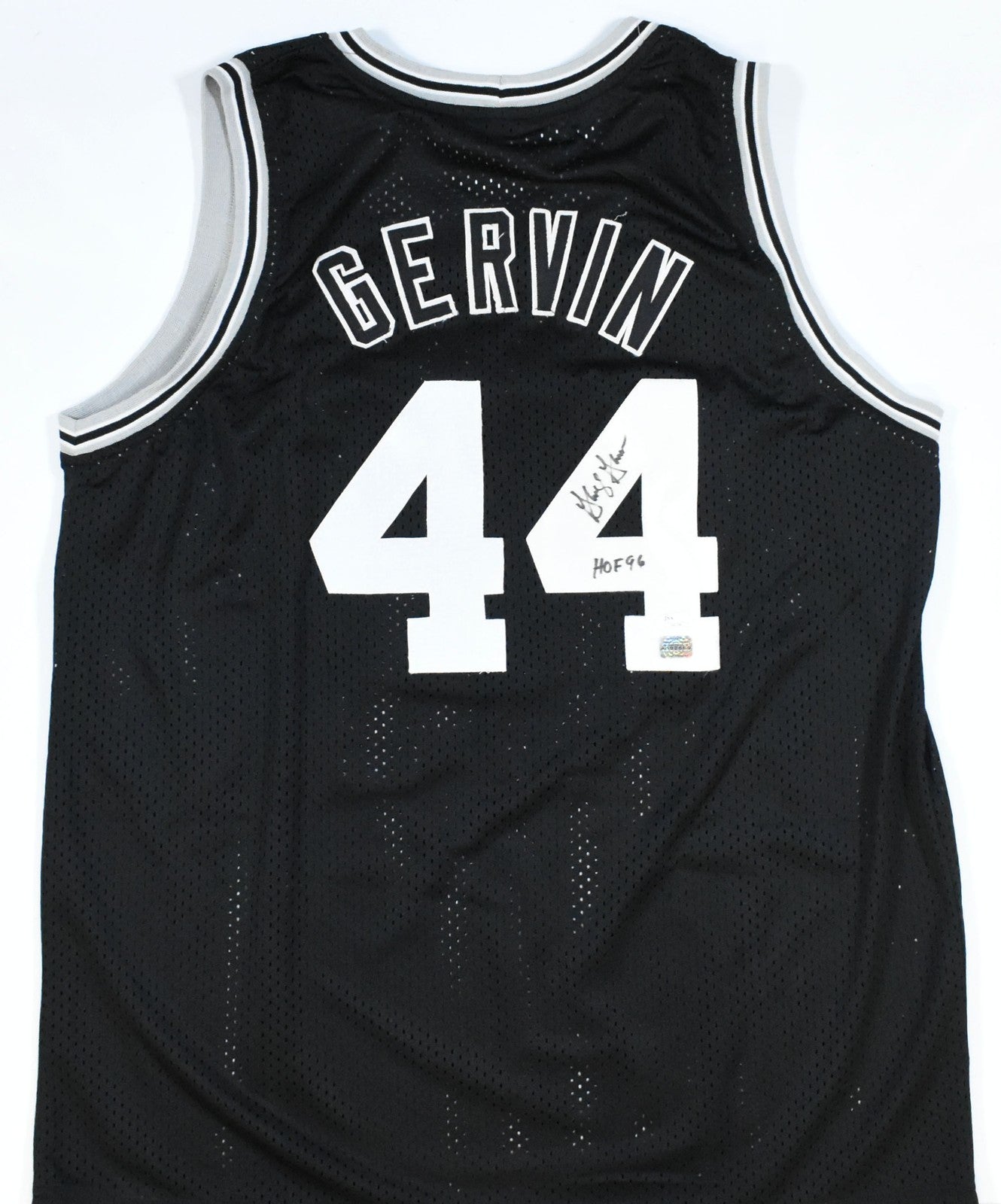 George Gervin Signed San Antonio Spurs Custom Black Jersey