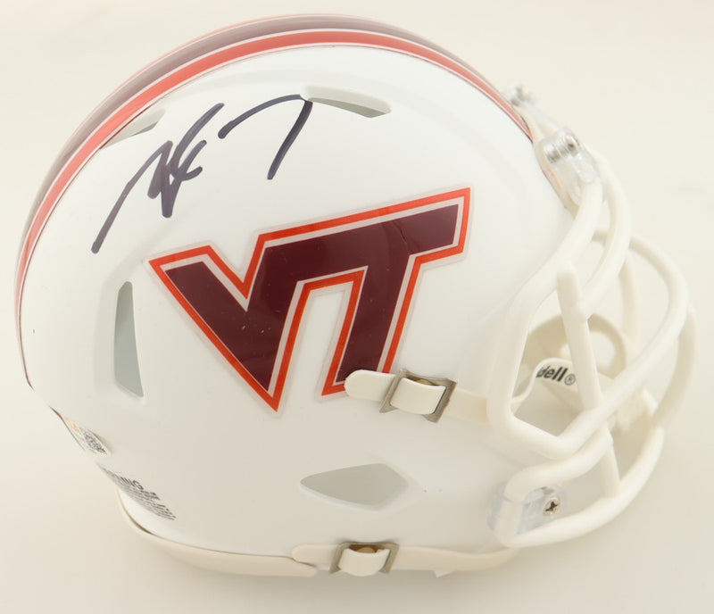 Michael Vick Autographed Virginia Tech Hokies Mini Helmet