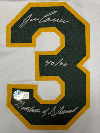 Jose Canseco Signed Oakland Athletics Custom Jersey (40/40 & Steroids)