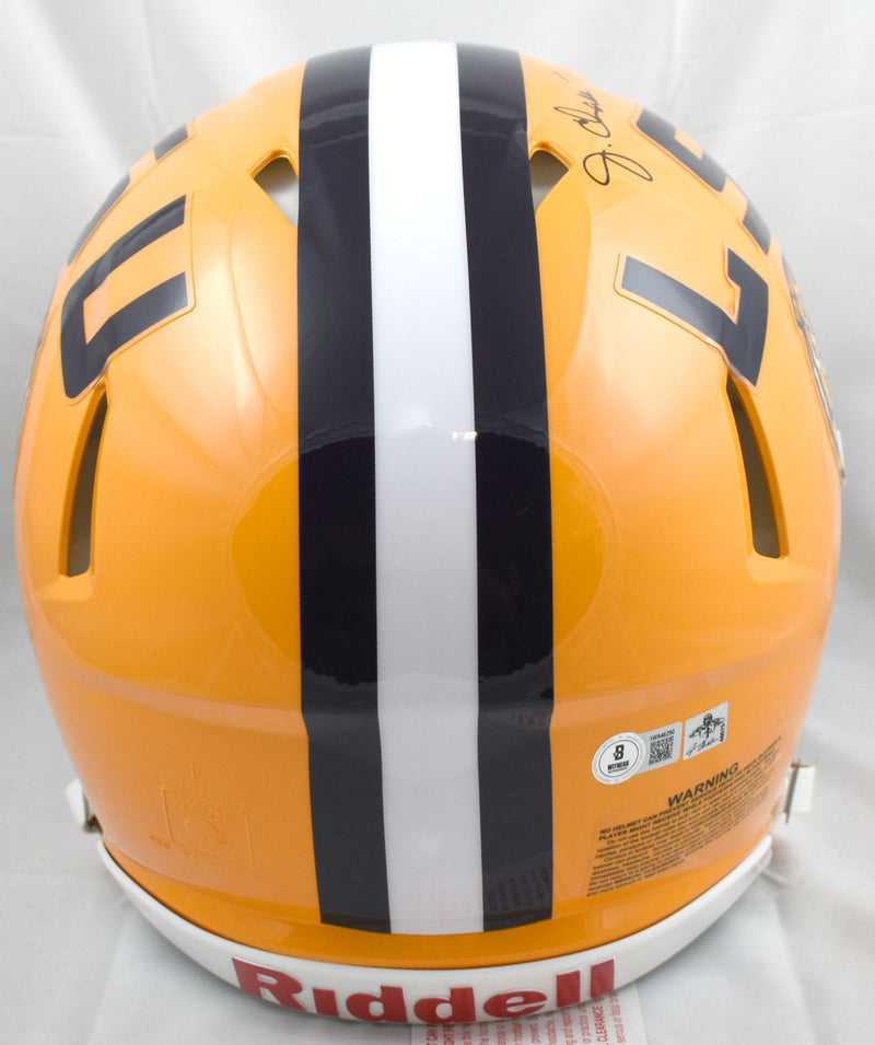 Ja'Marr Chase Autographed LSU Tigers Full Size Authentic Helmet