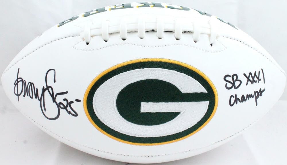 Dorsey Levens Signed Green Bay Packers Logo Football SB Champs Insc