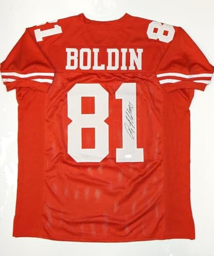 Anquan Boldin Autographed Red Custom Football Jersey