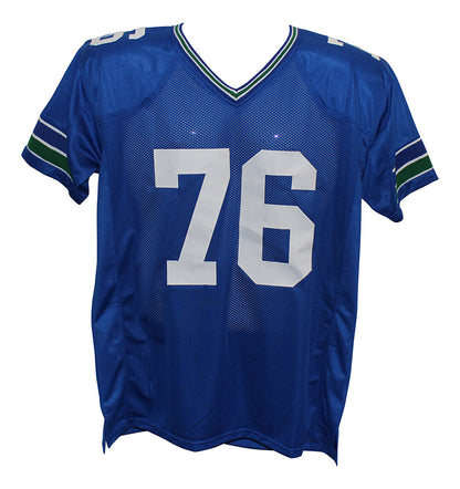 Steve Hutchinson Signed Seattle Seahawks Custom Jersey HOF BAS