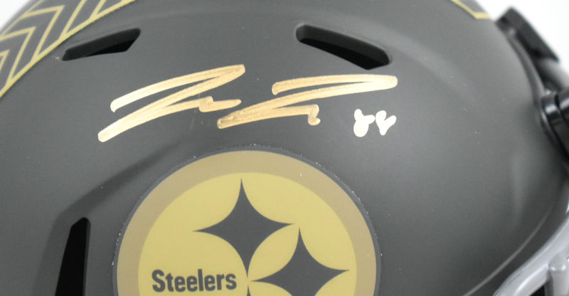 Pat Freiermuth Signed Pittsburgh Steelers 2025 Salute to Service Mini Helmet