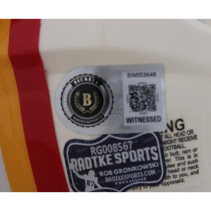 Rob Gronkowski Signed New England Patriots Throwback Mini Helmet