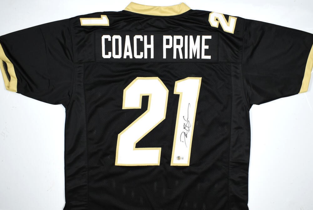 Deion Sanders Signed Coach Prime Custom Jersey - Black