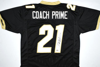 Deion Sanders Signed Coach Prime Custom Jersey - Black