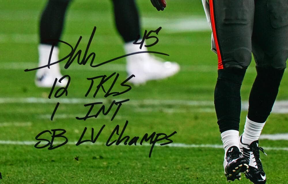 Devin White Autographed Tampa Bay Buccaneers 16x20 Inscribed Photo