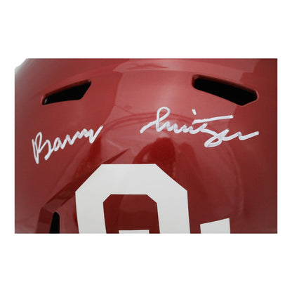 Barry Switzer Signed Oklahoma Sooners Full Size Speed Replica Helmet