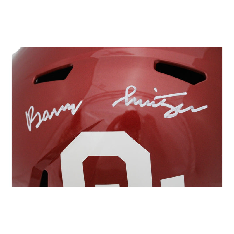 Barry Switzer Signed Oklahoma Sooners Full Size Speed Replica Helmet