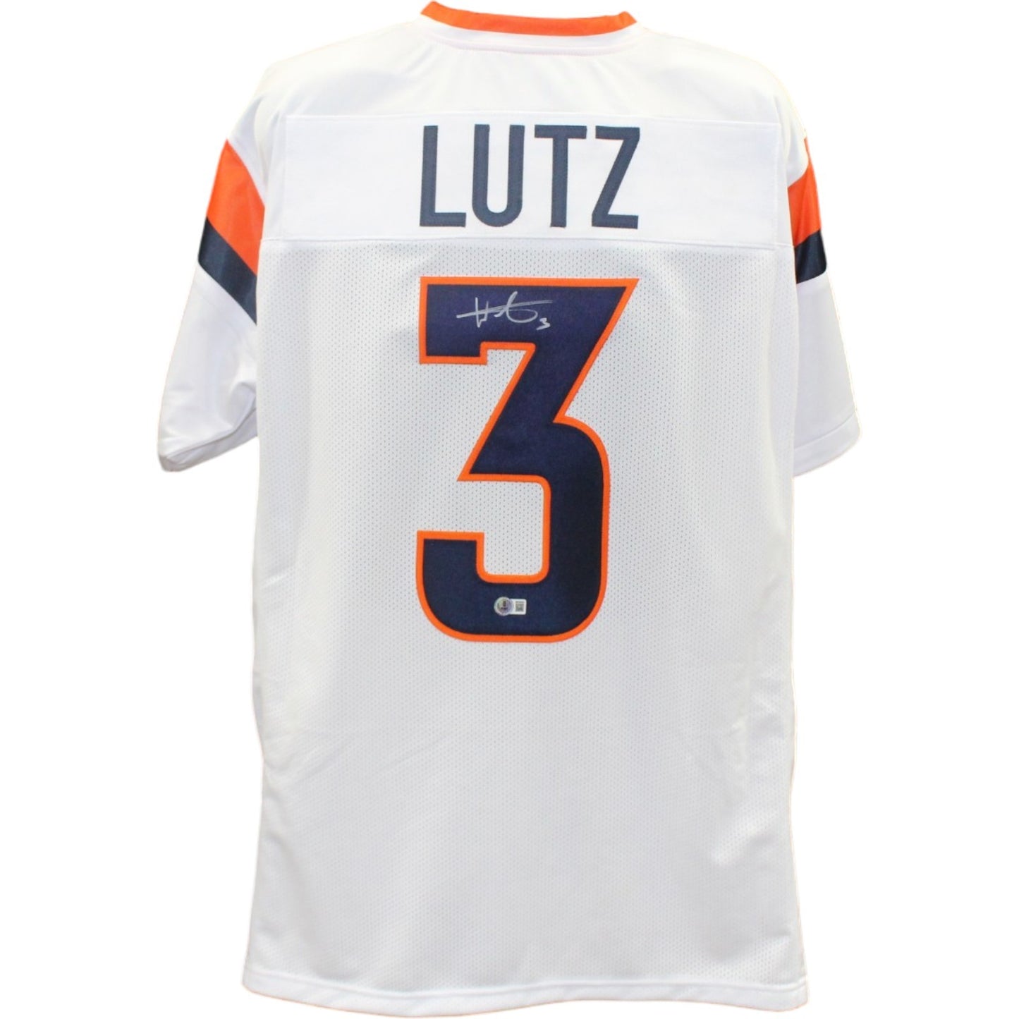 Wil Lutz Autographed White Pro Style Jersey (BAS Witnessed)
