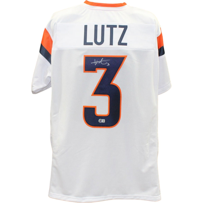 Wil Lutz Autographed White Pro Style Jersey (BAS Witnessed)
