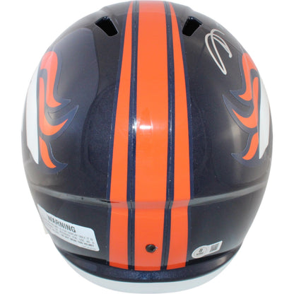 Shannon Sharpe Signed Denver Broncos Full Size Throwback Replica Helmet