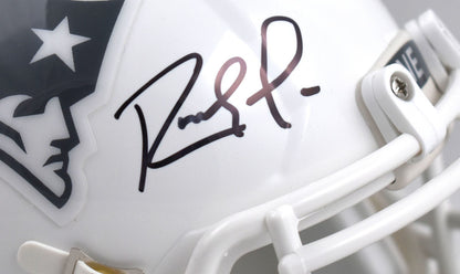 Randy Moss Signed New England Patriots 2024 Salute to Service Mini Helmet