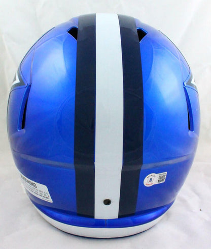 Ezekiel Elliott Signed Dallas Cowboys Full Size Flash Speed Helmet