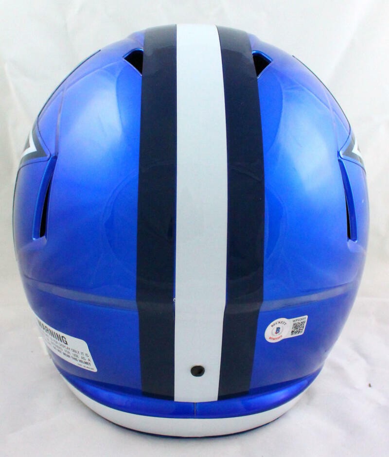 Ezekiel Elliott Signed Dallas Cowboys Full Size Flash Speed Helmet