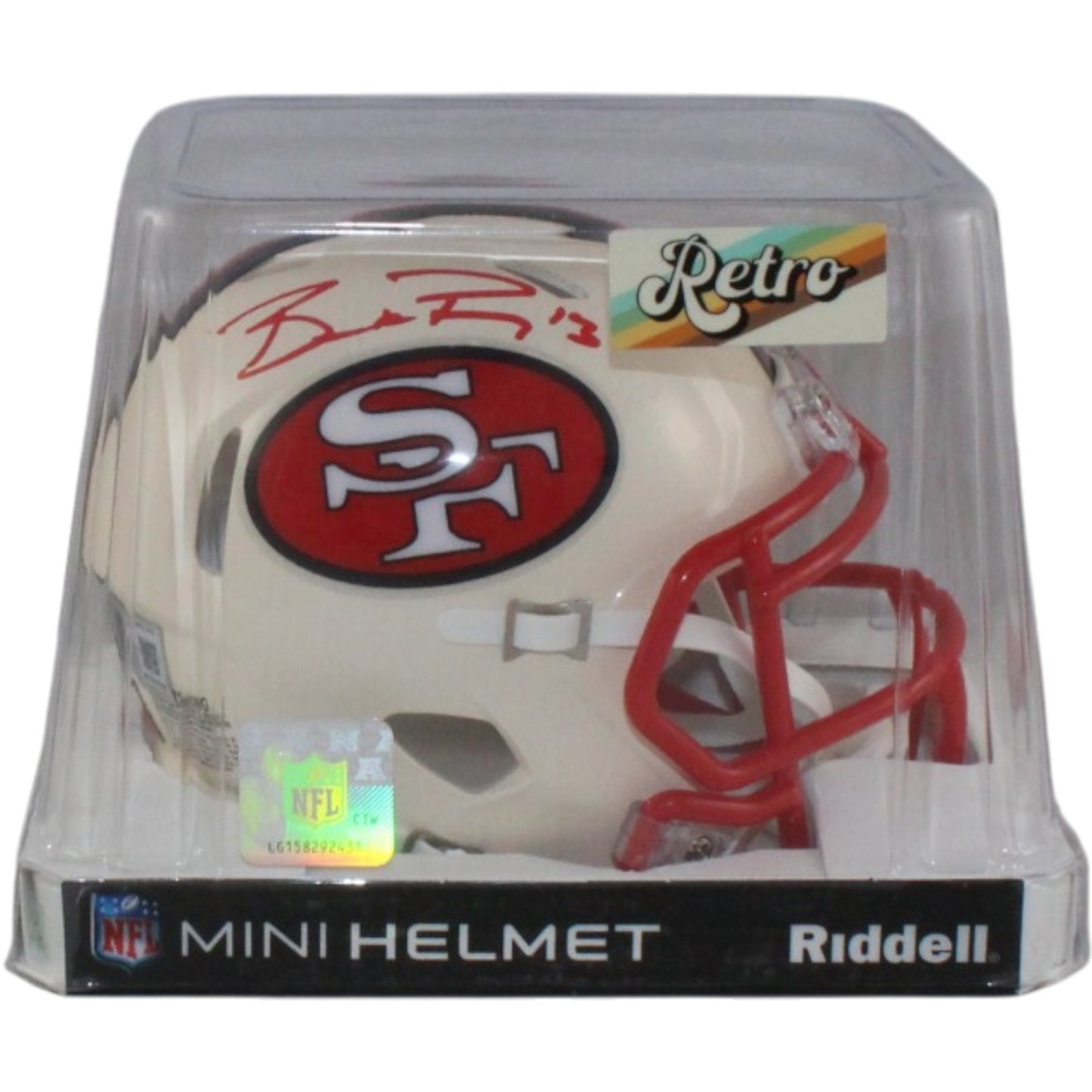 Brock Purdy Signed San Francisco 49ers Retro Mini Helmet