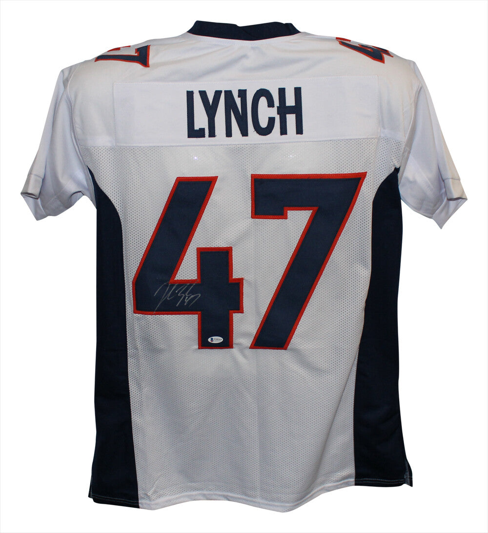John Lynch Signed Custom Pro Style White Football Jersey BAS