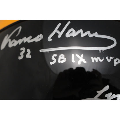 Harris, Bradshaw, Swann, Ward & Holmes Signed Steelers VSR4 Helmet