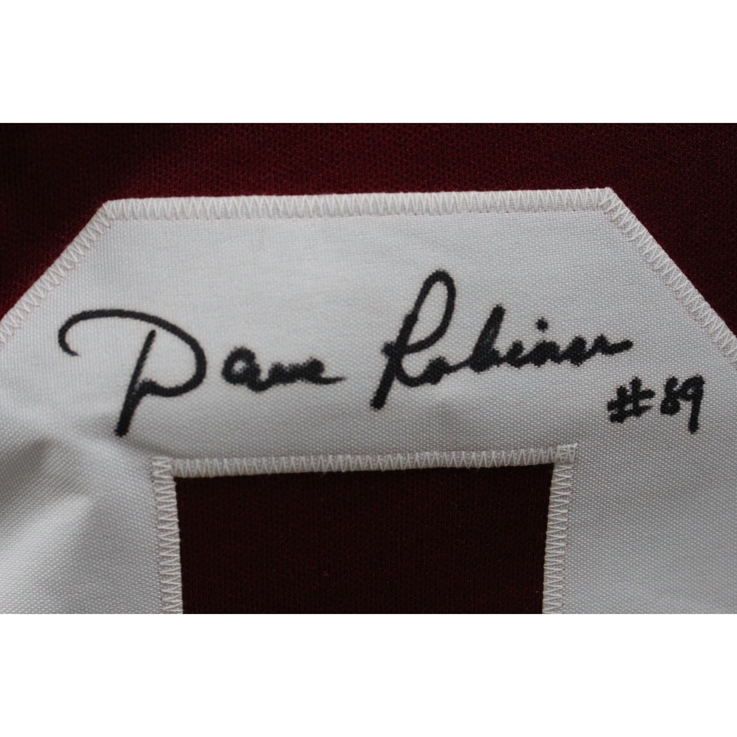 Dave Robinson Signed Custom Maroon Jersey with 3 Inscriptions (JSA)