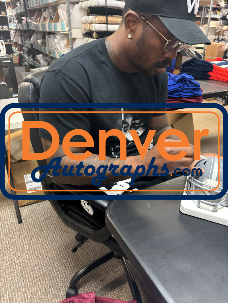 Von Miller Autographed Buffalo Bills Slate Mini Helmet (Beckett COA)