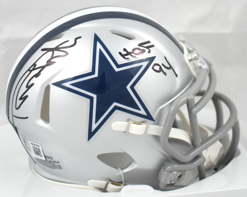 Randy White Signed Dallas Cowboys Speed Mini Helmet HOF Inscription
