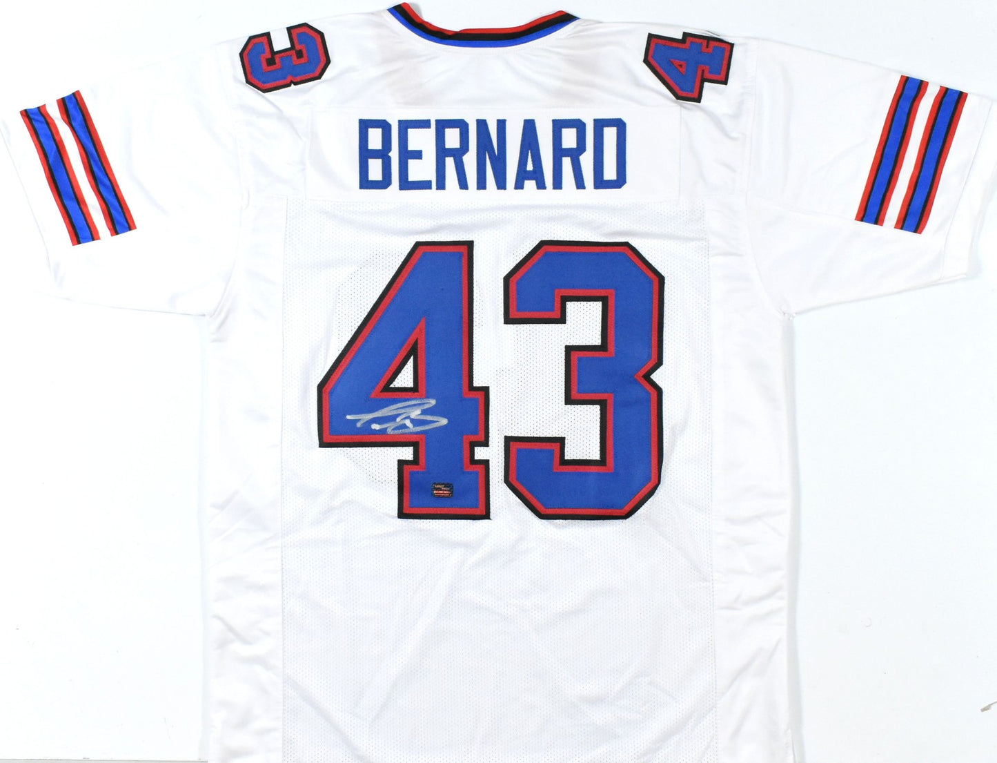 Terrel Bernard Signed Buffalo Bills White Custom Jersey