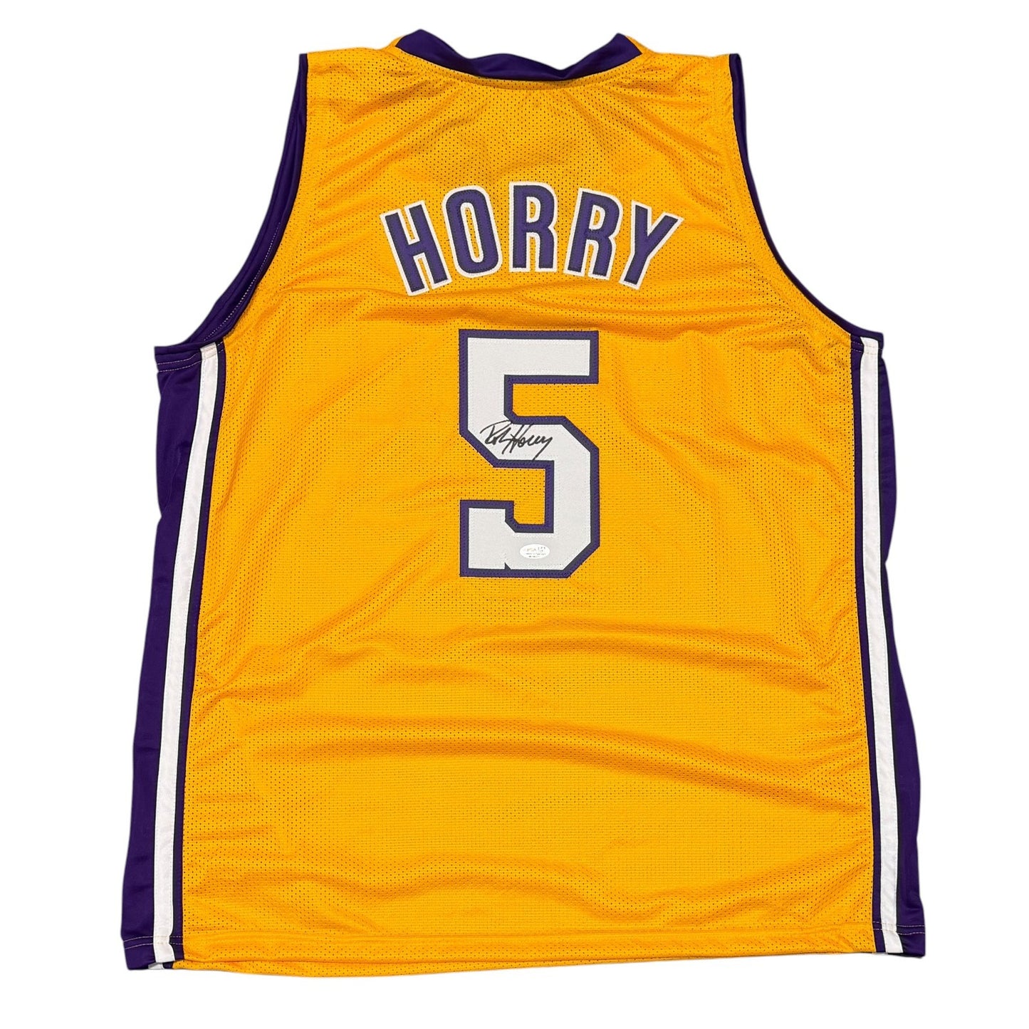 Robert Horry Los Angeles Lakers Signed Custom Basketball Jersey JSA