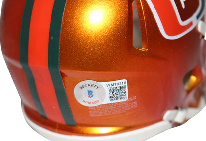 Warren Sapp Miami Hurricanes Autographed Flash Mini Helmet