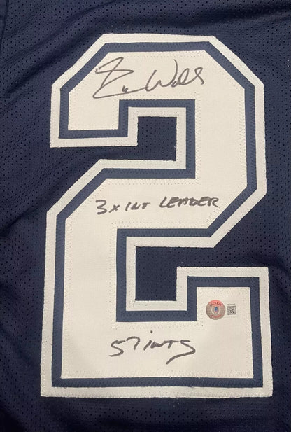 Everson Walls Dallas Cowboys Signed Custom Jersey - 2 Inscriptions BAS