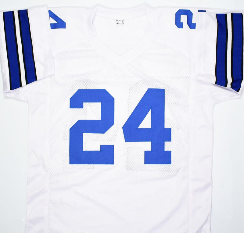 Larry Brown Signed White Custom Football Jersey