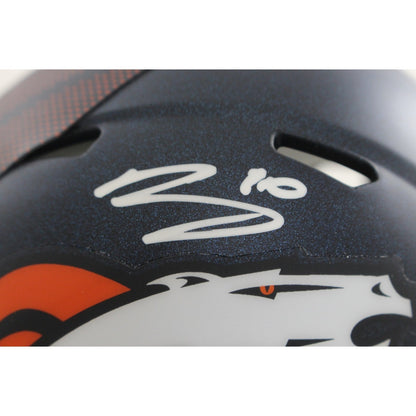 Bo Nix Autographed Denver Broncos Mini Helmet