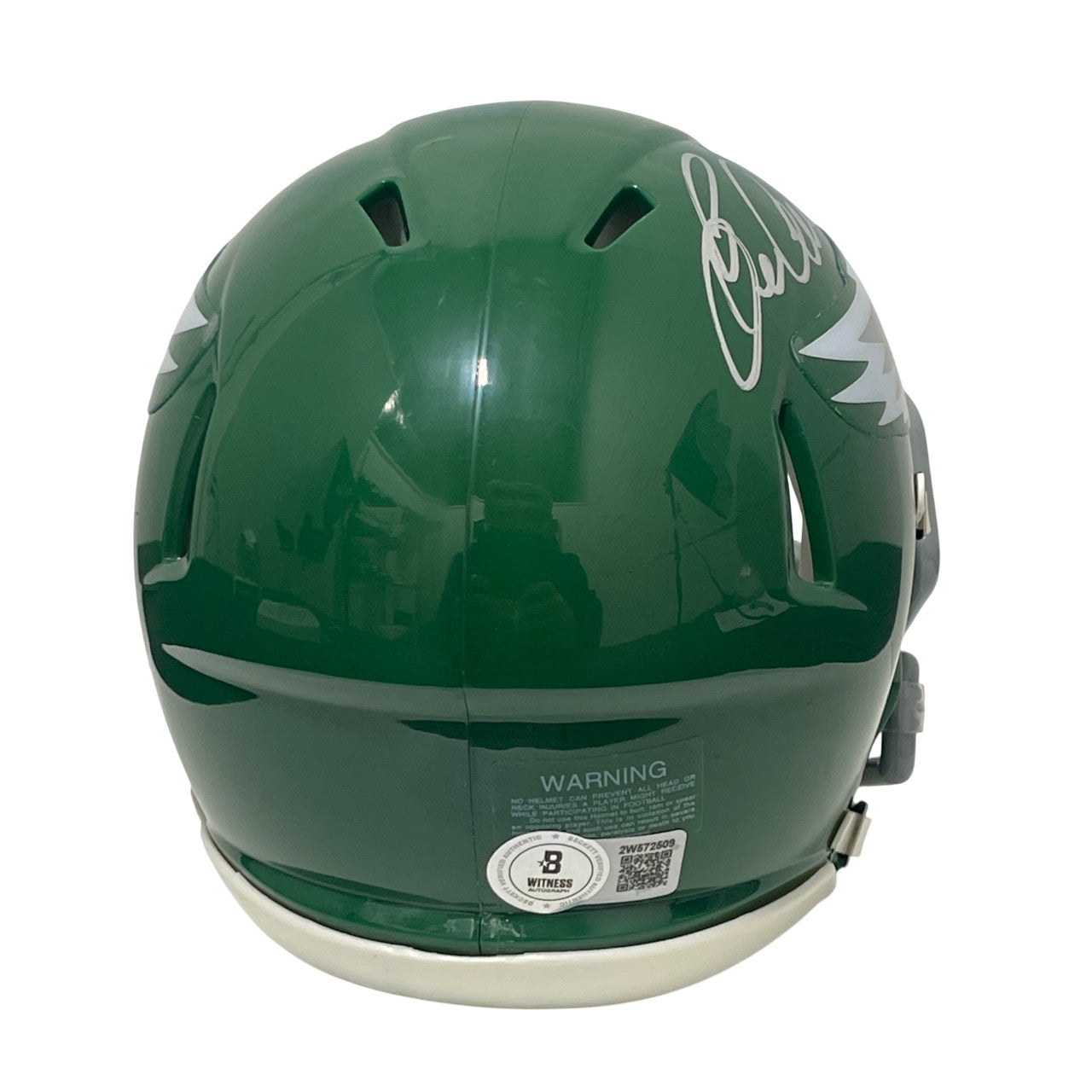 Eric Allen Signed Philadelphia Eagles Throwback Mini Helmet Beckett BAS