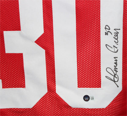 Ahman Green Signed Nebraska Cornhuskers Custom College Style Jersey