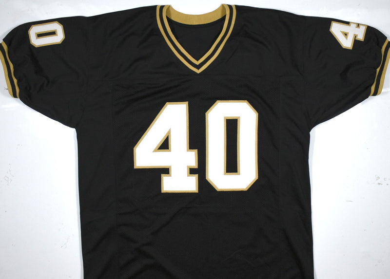 Mike Alstott Autographed Purdue Boilermakers Custom Black Jersey