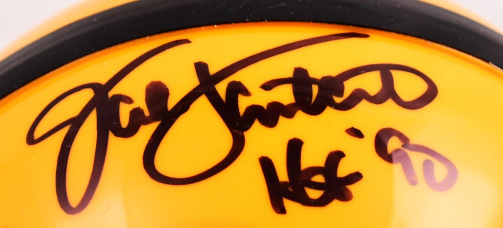 Jack Ham, Jack Lambert & Andy Russell Signed Steelers Mini Helmet
